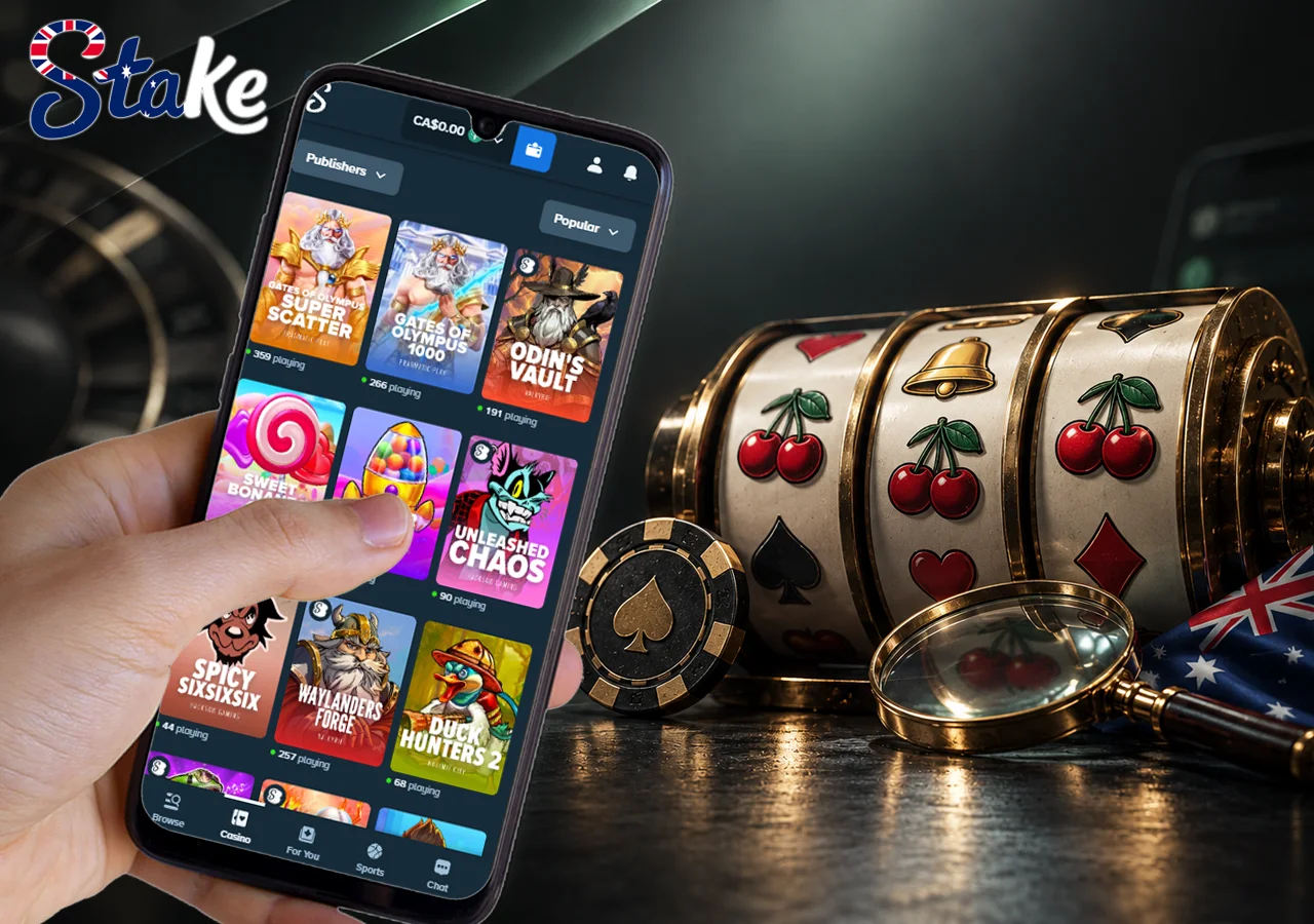 Extensive catalog of Stake slots with high RTP and user-friendly filters